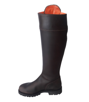 Brauner wasserdichter Stiefel