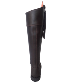 Brauner wasserdichter Stiefel