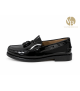 Mocasín Borlas Negro